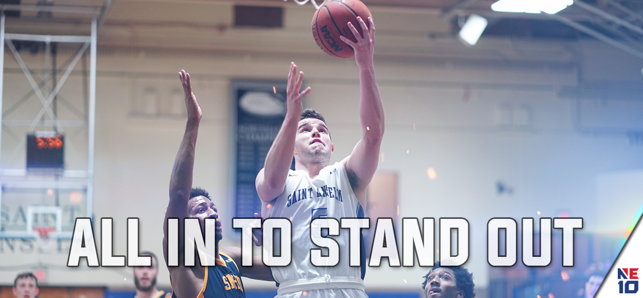 Saint Anselm's Tim Guers Named NE10 Player of the Year, as Men's Basketball Awards Announced