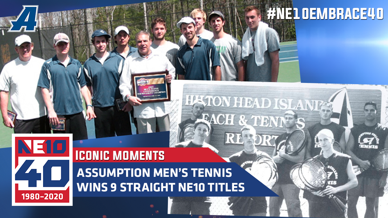 Assumption Men's Tennis Wins Nine Straight NE10 Titles