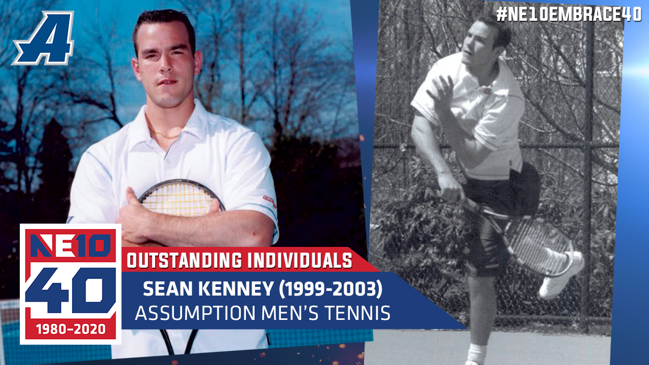 Assumption's Sean Kenney Was a Four-Time Men's Tennis Player of the Year