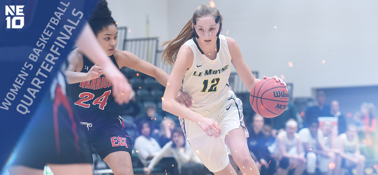 Embrace the Championship: Top Seeds Bentley and Le Moyne Move On to NE10 Women's Basketball Semifinals