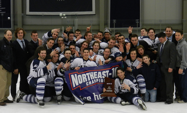 Saint Anselm Takes Home Fourth Straight Northeast-10 Ice Hockey Championship