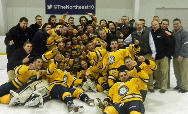 Southern New Hampshire Wins First Northeast-10 Ice Hockey Championship, Defeats Saint Michael's 4-1
