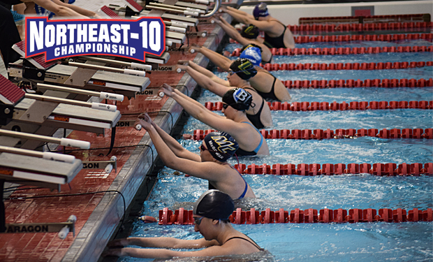 Assumption Women, Southern Connecticut Men Lead After Day 3 of NE-10 Swimming and Diving Championships