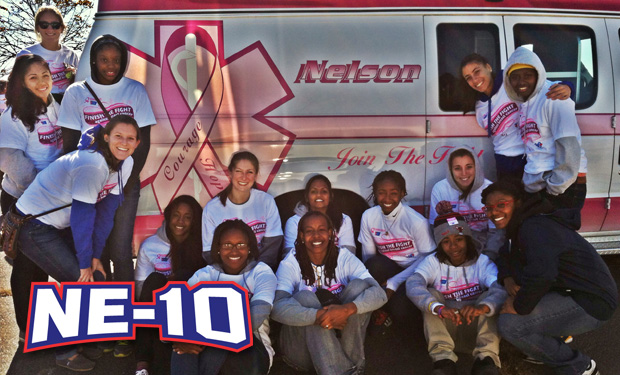 New Haven Women's Basketball Volunteers at Making Strides Against Breast Cancer Event