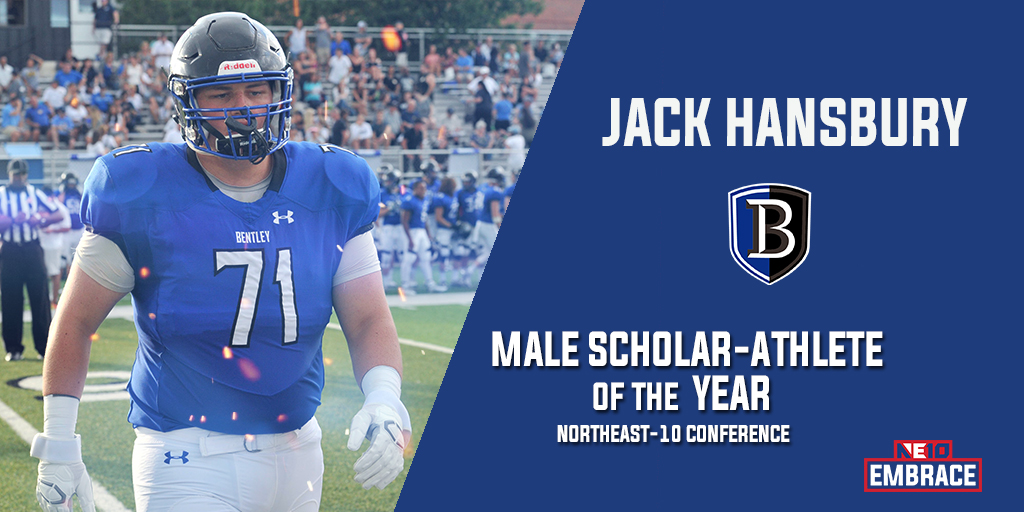 Embrace the Learning: Bentley's Jack Hansbury Captures NE10 Male Scholar-Athlete of the Year