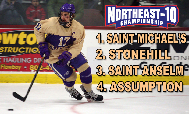 Saint Michael's Receives Top Seed for Northeast-10 Ice Hockey Championship