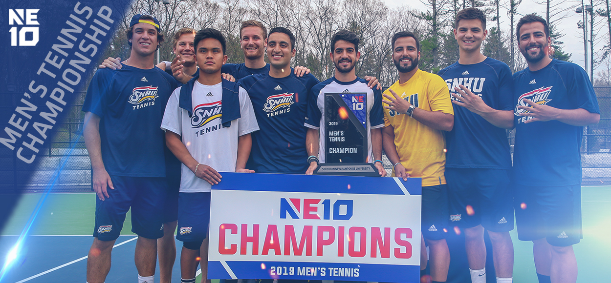 Embrace the Championship: SNHU Holds Off Merrimack for NE10 Men's Tennis Title