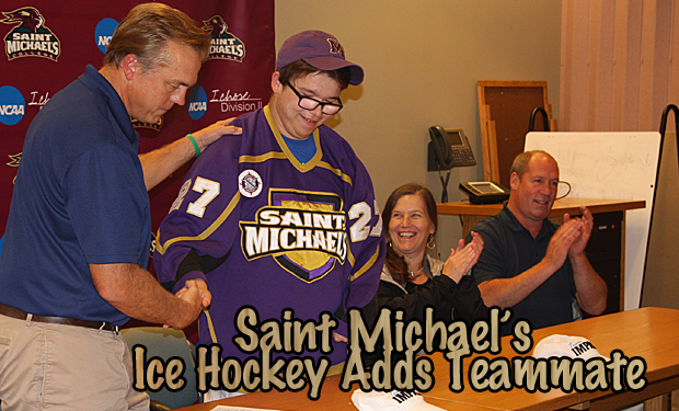 Saint Michael's Ice Hockey Introduces Patrick Bushey on Team IMPACT Draft Day