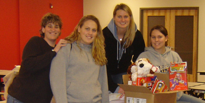 Merrimack: Student-Athlete Advisory Committee Donates Toys for Lawrence Boys and Girls Club