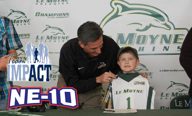 Le Moyne Men's Basketball Introduces Team IMPACT's Nathaniel at Press Conference