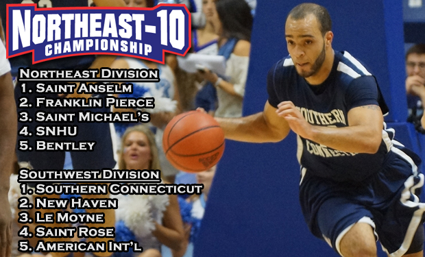 Saint Anselm and Southern Connecticut Earn Top Seeds Heading Into NE-10 Men's Basketball Championship