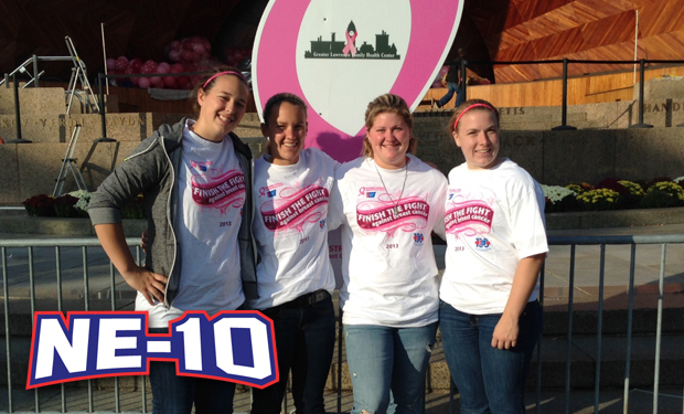 Merrimack Baseball, Softball Teams Participate in 'Making Strides Against Breast Cancer' Walk