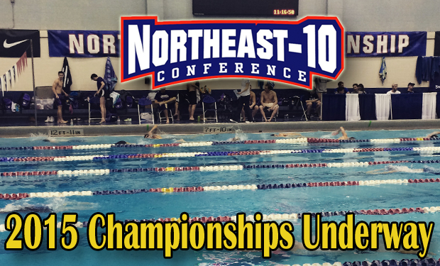 Bentley Leads in Both Men's and Women's Following Day of 2015 NE-10 Championships