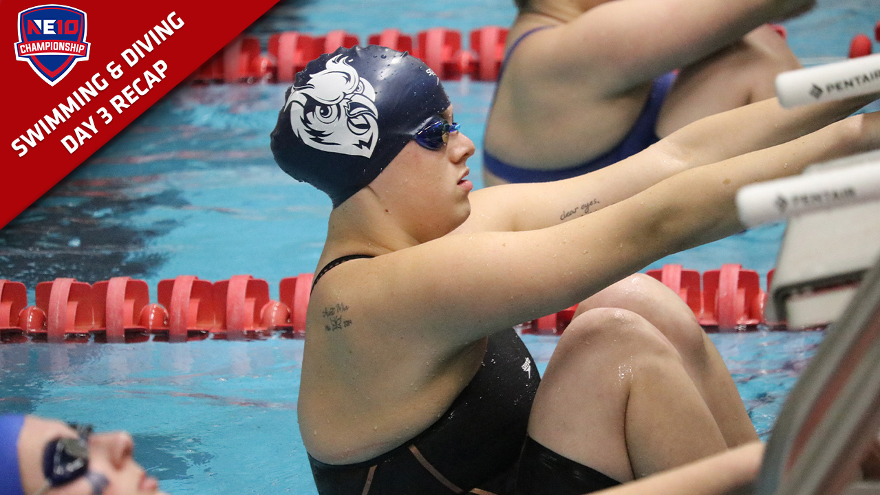 Owls Win Nine Events on Third Day of NE10 Swimming &amp; Diving Championships