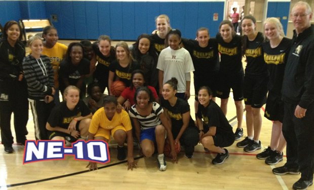 Adelphi Women's Basketball Team Holds Free Clinic at Local Middle School
