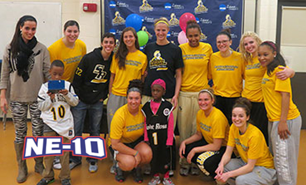 Saint Rose Women's Basketball Welcomes Ester and Elijah Through Team IMPACT