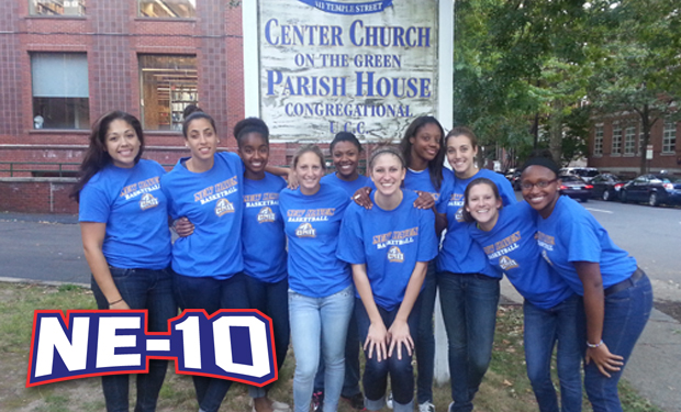New Haven Women's Basketball Volunteers at Local Soup Kitchen