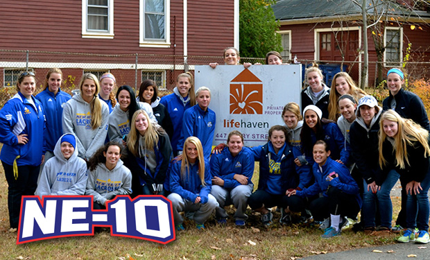 New Haven Women's Lacrosse Volunteers at Local Nonprofit Organization