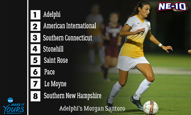 Adelphi Earns Top Seed in Upcoming NE-10 Women’s Soccer Championship