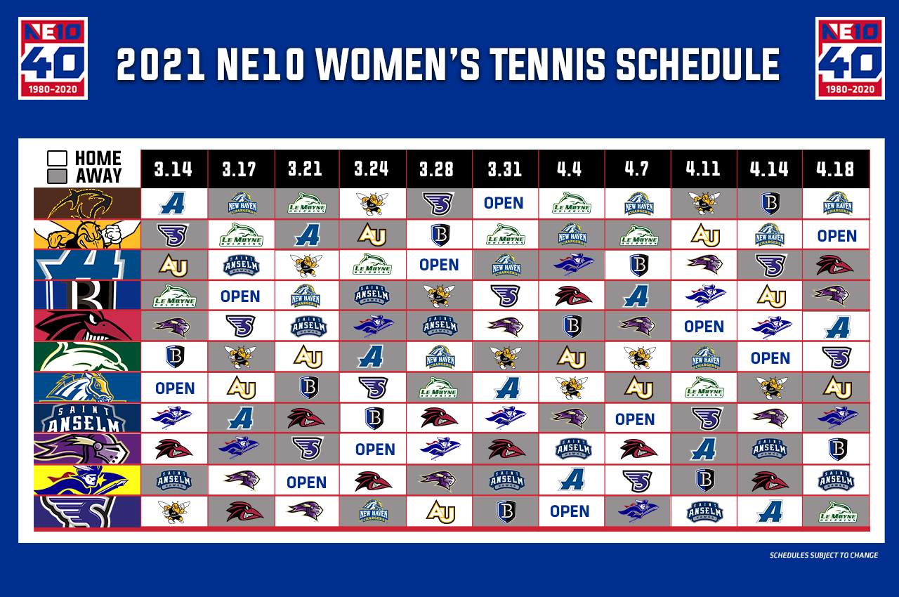 Women's Tennis Schedule