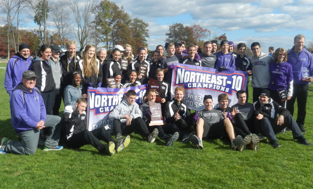 Stonehill Sweeps Northeast-10 Cross Country Championships in Manchester